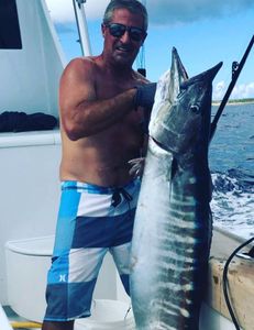 Angler with a big fish catch in Palm Beach