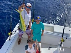 Two anglers fishing at Palm Beach