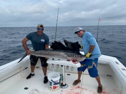 Two people fishing in Palm Beach