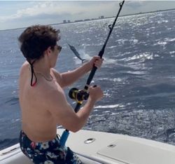 Picturesque fishing scene in Palm Beach