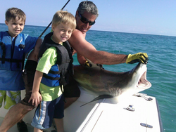 Trio of anglers fishing in Florida