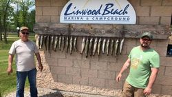 Two people fishing in Linwood