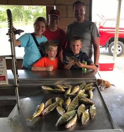 A group of 5 people fishing in Linwood