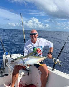 Yellowfin tuna, 23 inches, caught while fishing in Cayman Islands