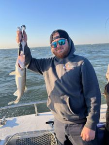 Sunrise over Lake Erie fishing