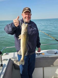 Angler fishing with rod and reel in OH