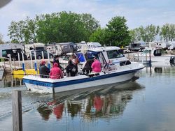 Four anglers fishing at Port Clinton