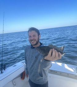 Fisherman with 13-inch catch in Lacey Township
