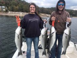 4 striped bass fish caught in Garfield
