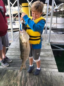 Striped bass caught in Garfield