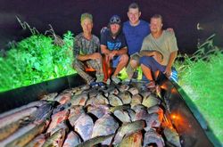 Four people fishing in Florida