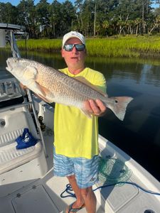 Look at his Trophy Redfish Caught in SC!