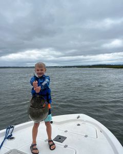 A person fishing in Bluffton