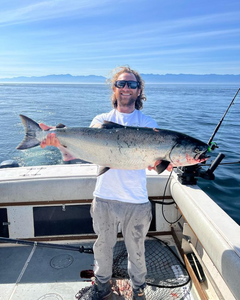 Angler with big fish in BC