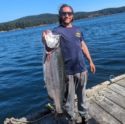 Angler with their catch in Sooke