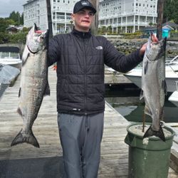 Two Chinook Salmon, 29 inches, caught while fishing in BC