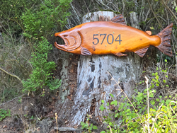 Exciting trail marker #5704 guides anglers to the best deep sea jigging spots near Crab Shack Store.