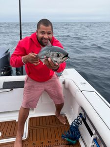 Fisherman enjoying a great day fishing in NJ