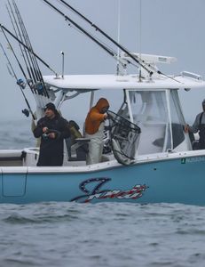 Two people fishing in NJ