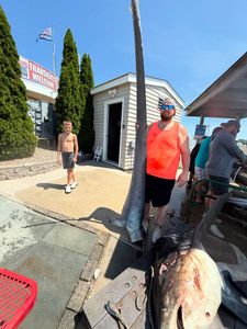 Couple enjoying fishing in Point Pleasant