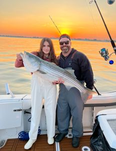 Striped bass caught fishing in NJ