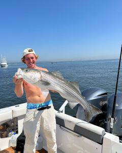 Striped bass caught fishing in NJ