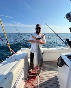 Angler holding a 28-inch fish in NJ