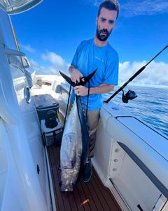 Angler with a 20-inch fish caught in NJ