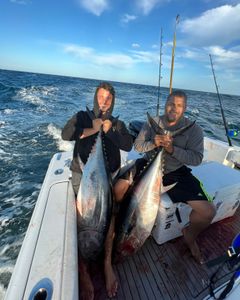 Two anglers fishing in Point Pleasant