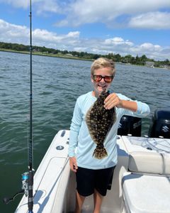 Summer Flounder fish caught by fisherman in Point Pleasant