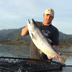 Chinook salmon, 21-inch fish caught while fishing in OR