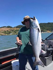Coho salmon caught fishing in OR