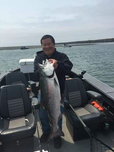 Chinook salmon caught while fishing in OR