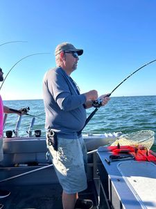 Angler with fishing rod in OH