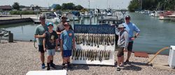 Group of 6 people fishing in OH