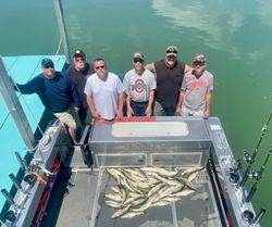 Group of 6 people fishing in OH