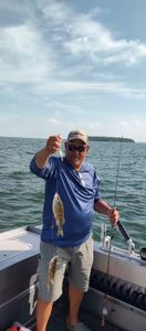 Lone angler fishing at Lakeside Marblehead