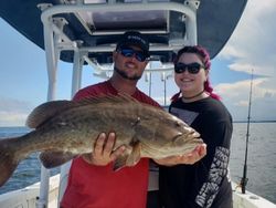Gag grouper caught while fishing in Riverview