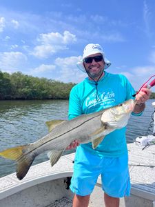 Caught a 31-inch snook while fishing in FL