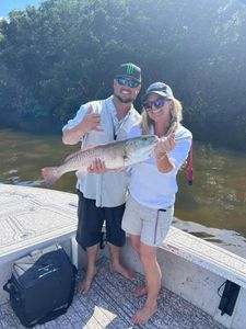 Redfish measuring 21 inches caught in FL