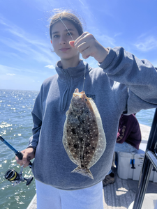 Reeling in the catch of the day!