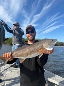 Redfish catch on fishing boat in Riverview FL waters