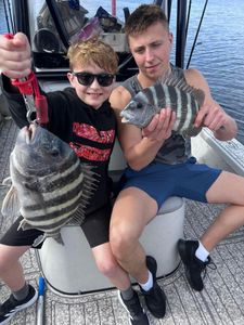 Two sheepshead fish caught in FL