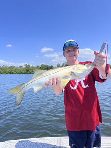 Big Snook landed on a partly cloudy day in Riverview!