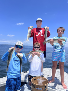 Spotted Weakfish bonanza with light tackle on a cloudy day!
