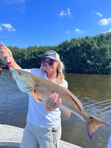 Angler with big 31-inch fish at Riverview
