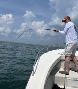 Person fishing in North Carolina