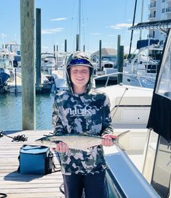 Person fishing at Wrightsville Beach