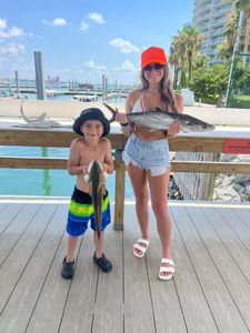 Teaching the kids the art of the catch.