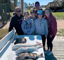 6 people fishing in Alabama